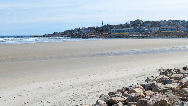 Aerial view of Ogunquit beach