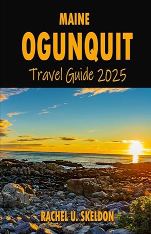 A book cover titled 'Ogunquit Travel Guide 2025'